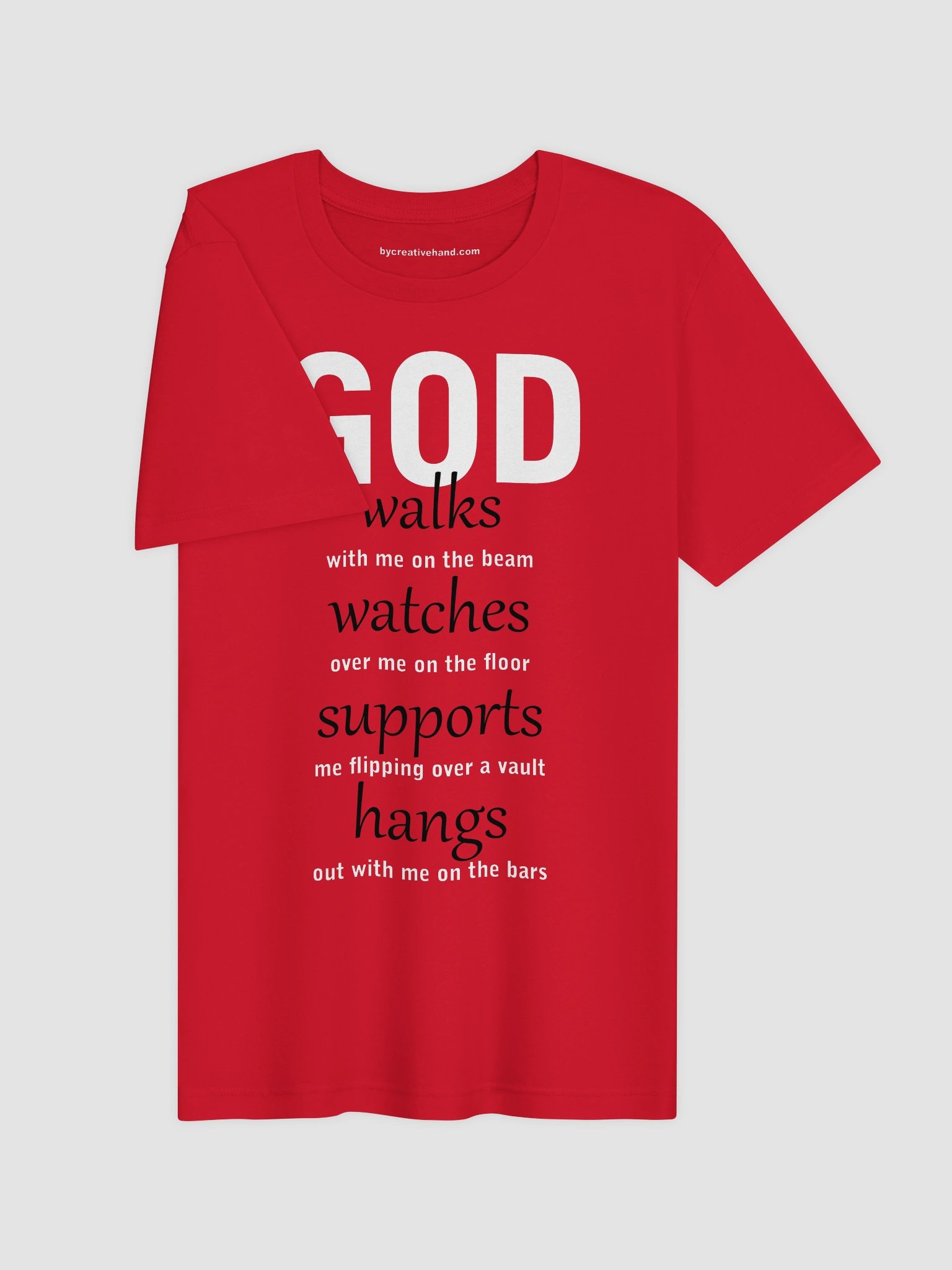 God walks-watches-supports-hangs T-Shirt BWTX product image (3)