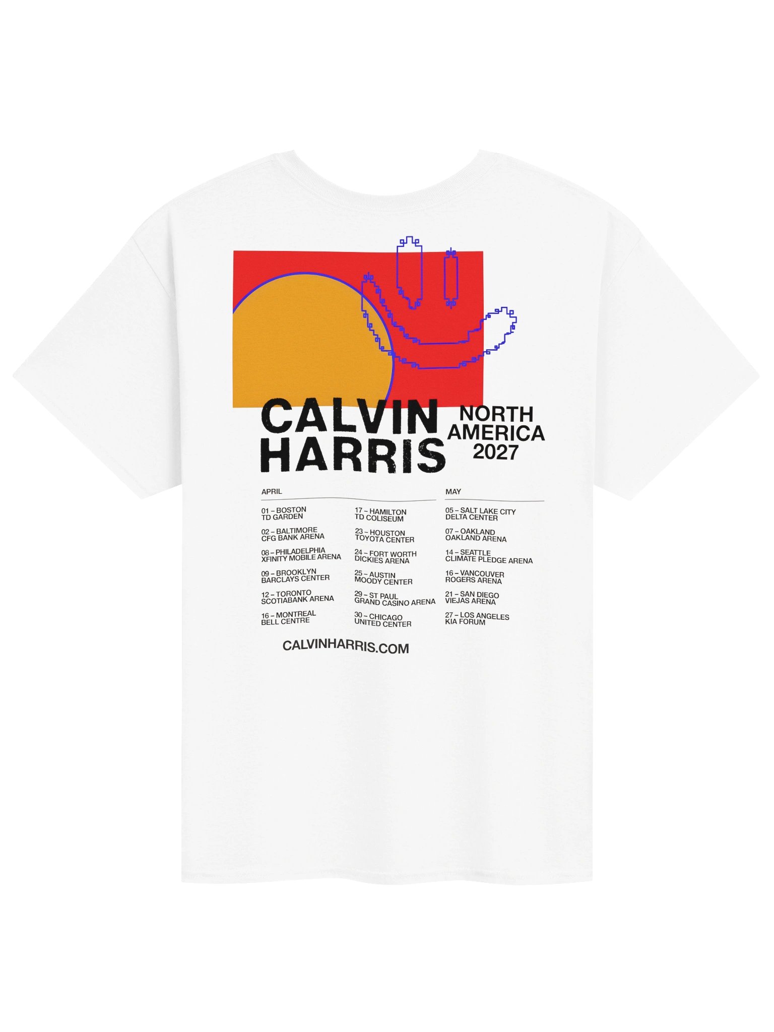 Calvin Harris North America 2027 Tshirt product image (2)