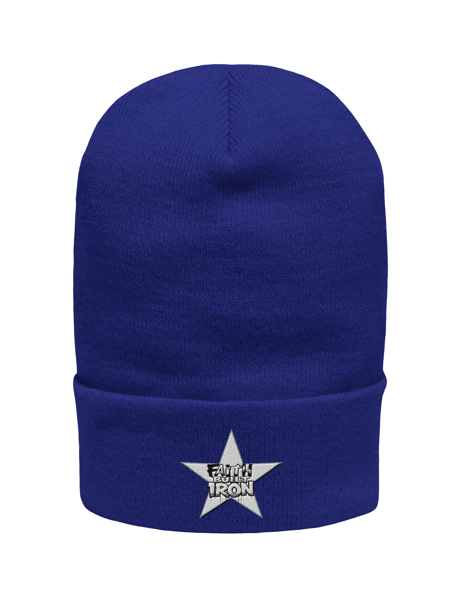 Faith Built Iron Christian Beanie product image (1)