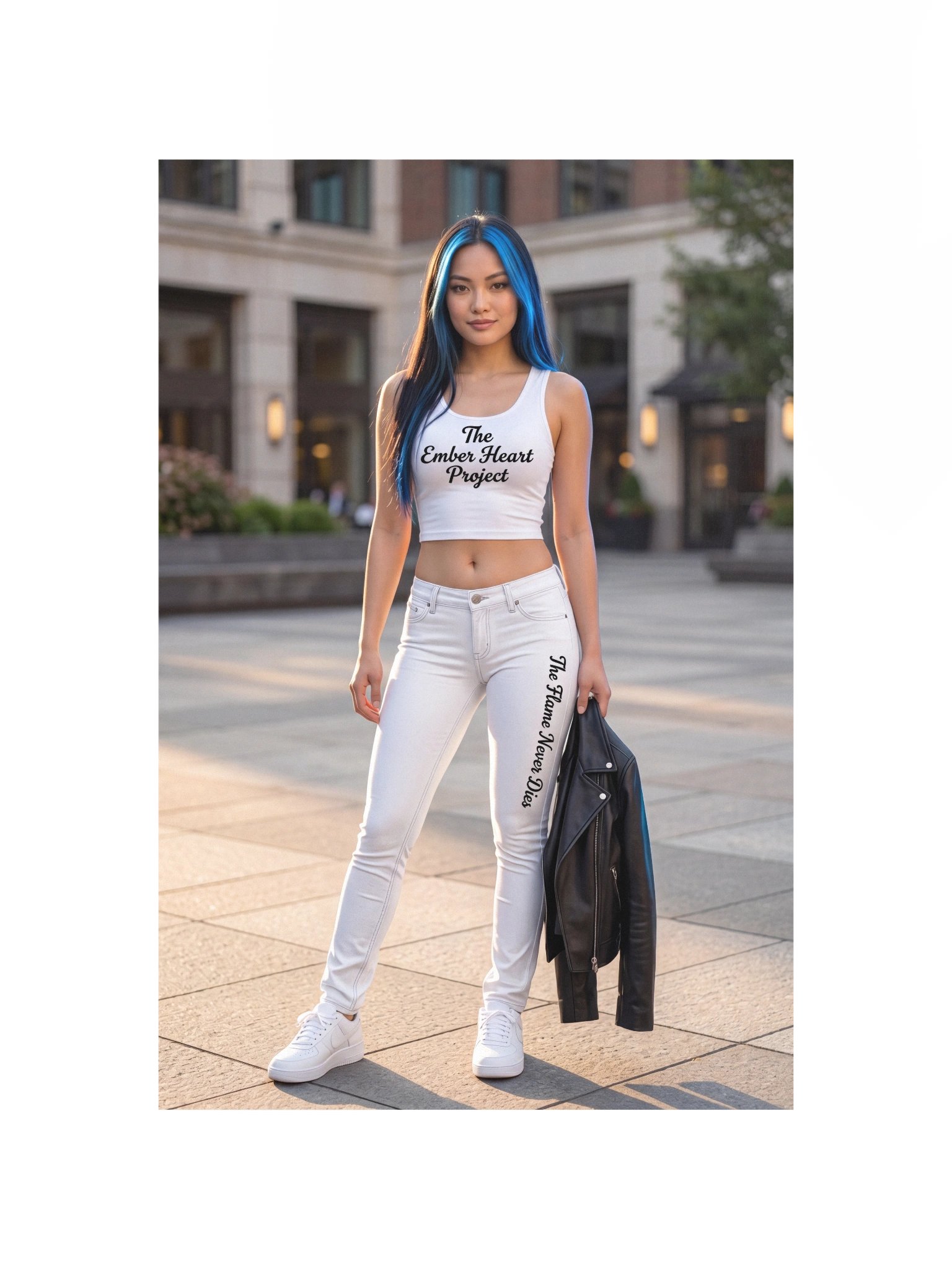 The Ember Heart Project Blue-Haired Street Style Poster product image (11)