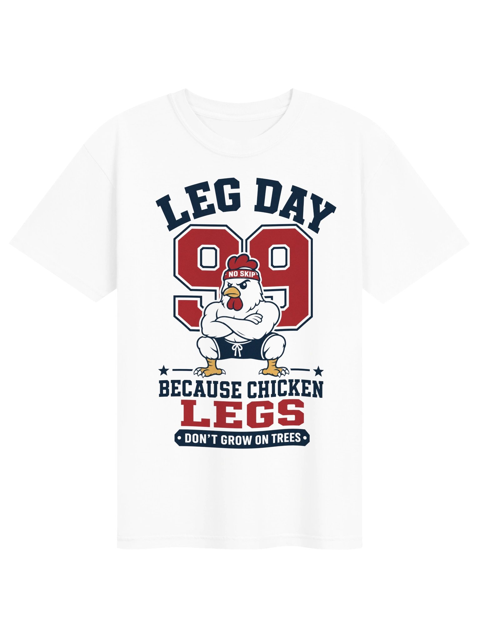 Leg Day No Skip Chicken Tee product image (5)