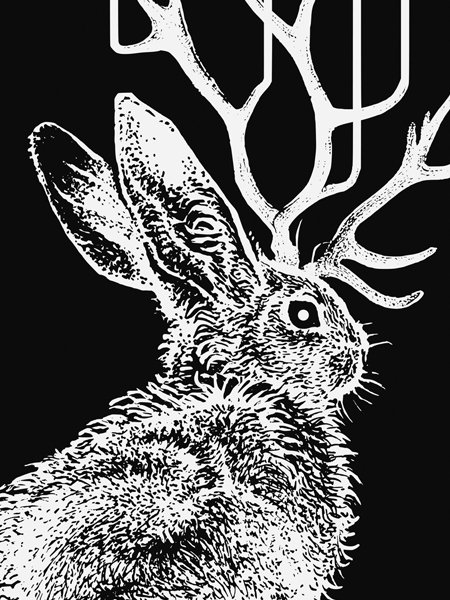 jackalope · art print product image (2)