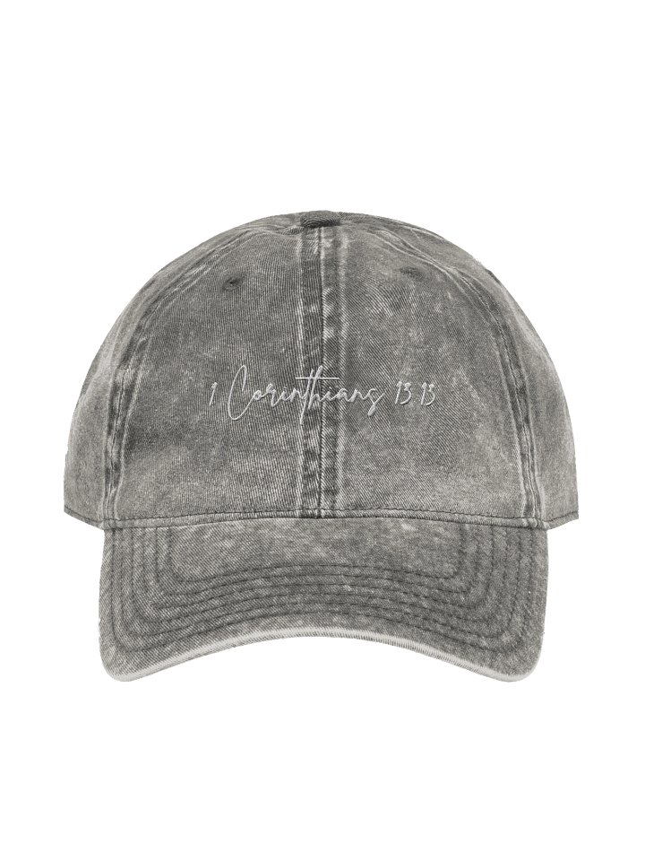 Faith Hope Charity Embroidered Vintage Wash Cap product image (1)