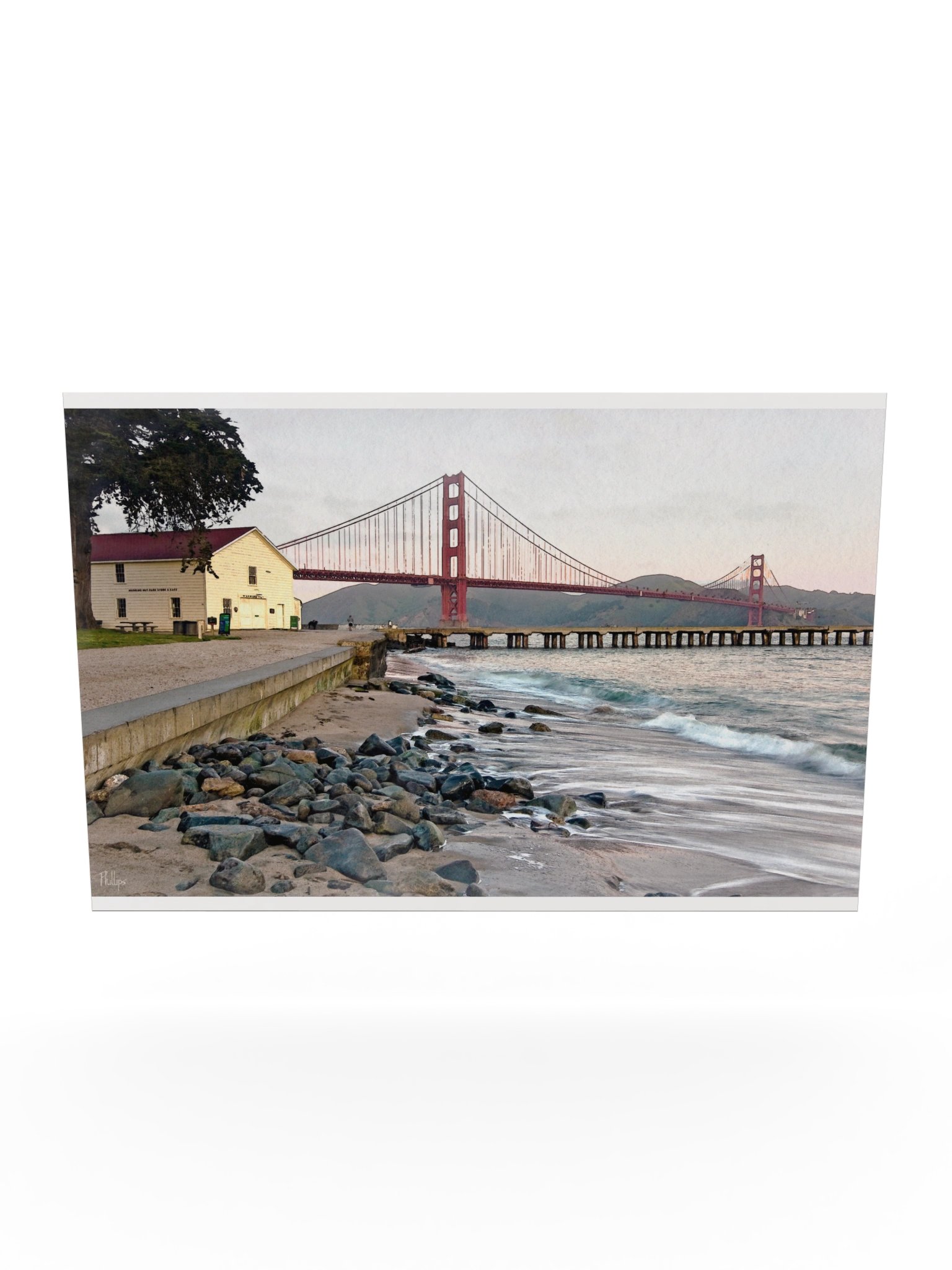 Golden Gate Watercolor Coastal Poster product image (55)