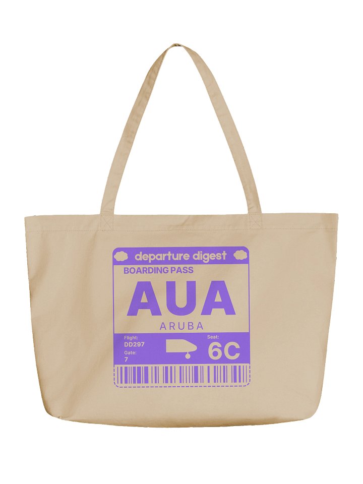 Boarding Pass Tote — Aruba (AUA) product image (1)
