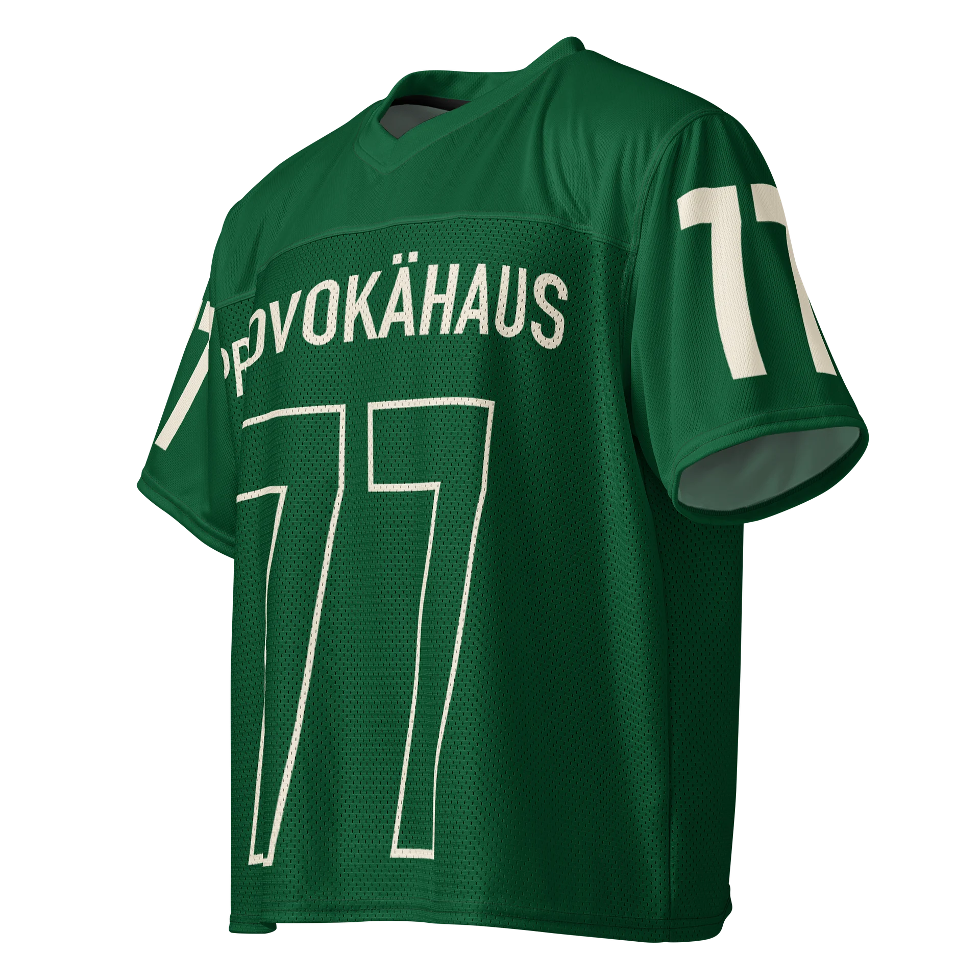 PROVOKÄHAUS Culture Club 77 Jersey — Forest Green & Cream product image (8)