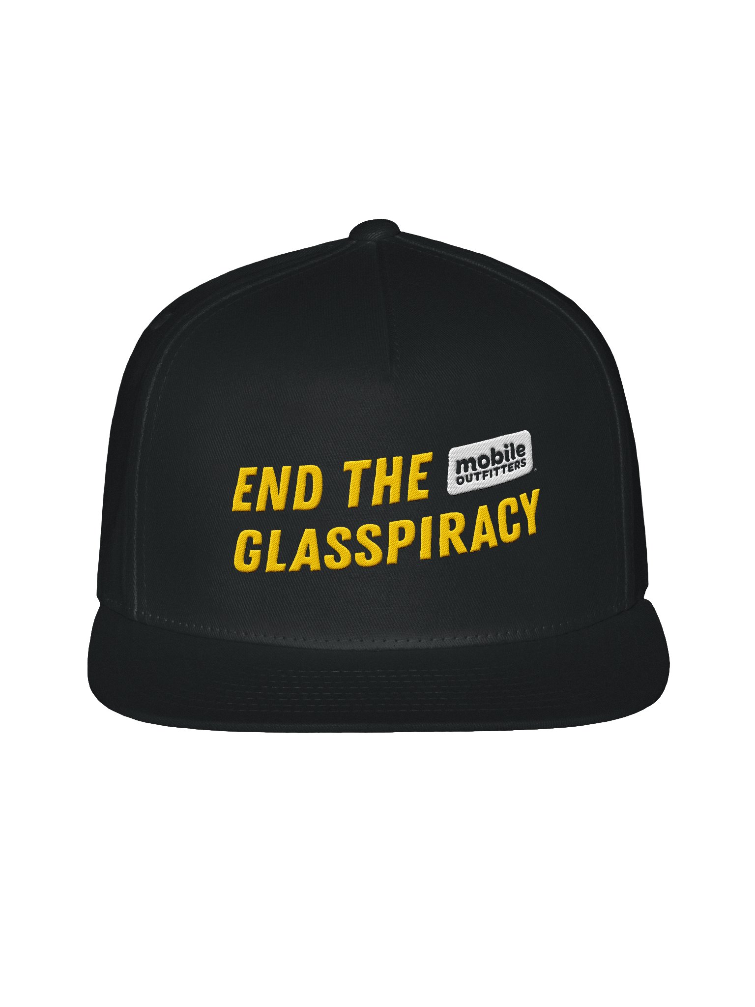 End the Glasspiracy Flat Snapback Hat product image (1)