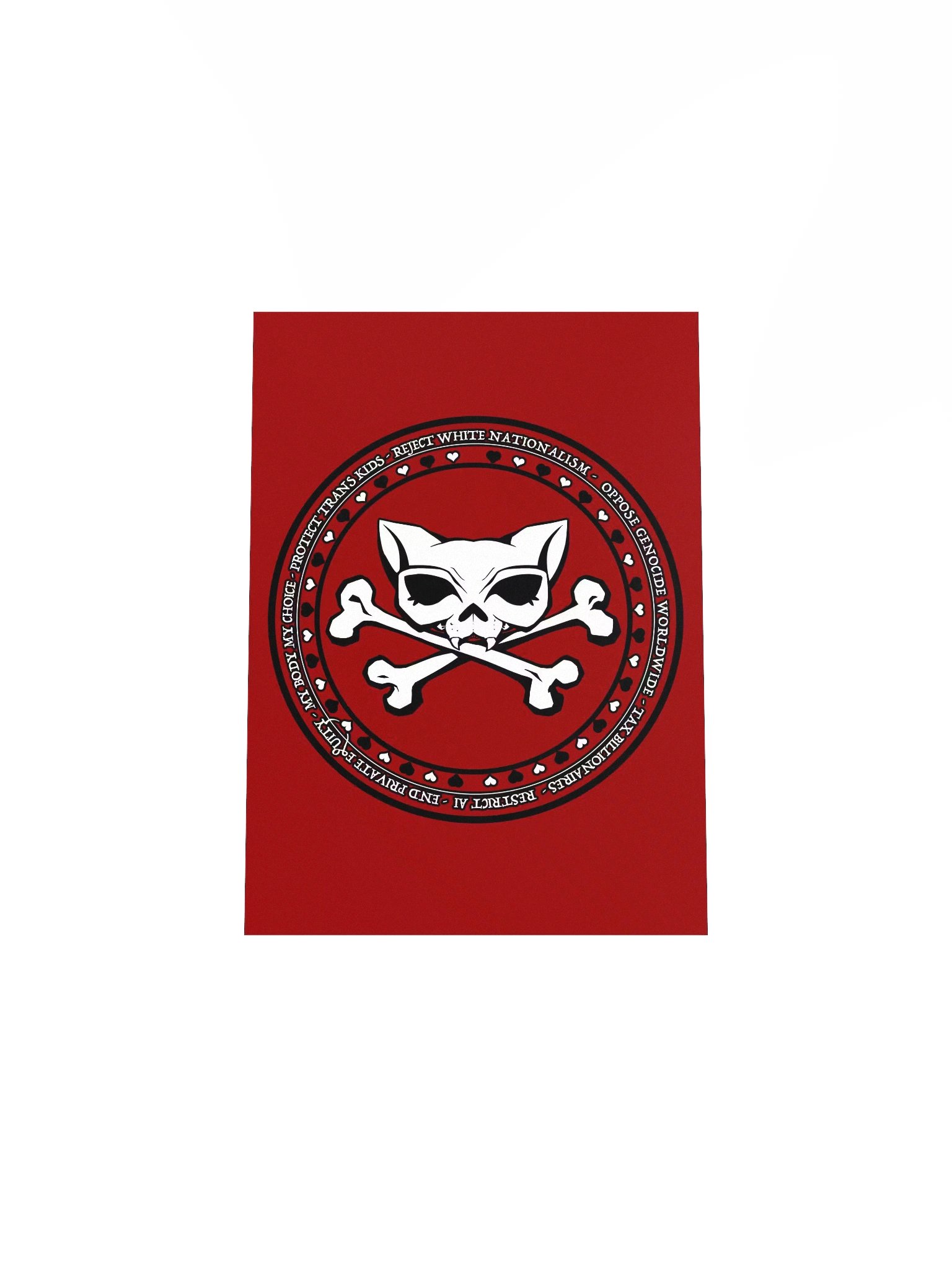 My Politics Kat Skull Red Poster product image (32)