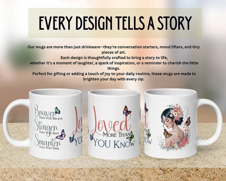 You Are Loved Floral Mug product image (1)