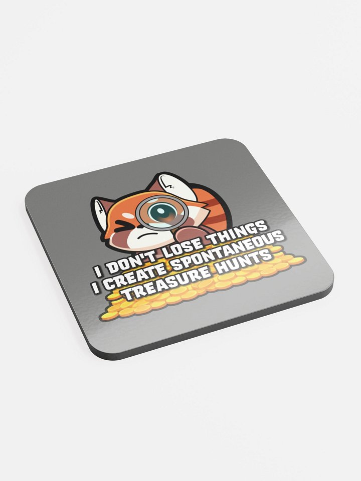 Treasure Hunts - Glossed Cork Coaster product image (2)
