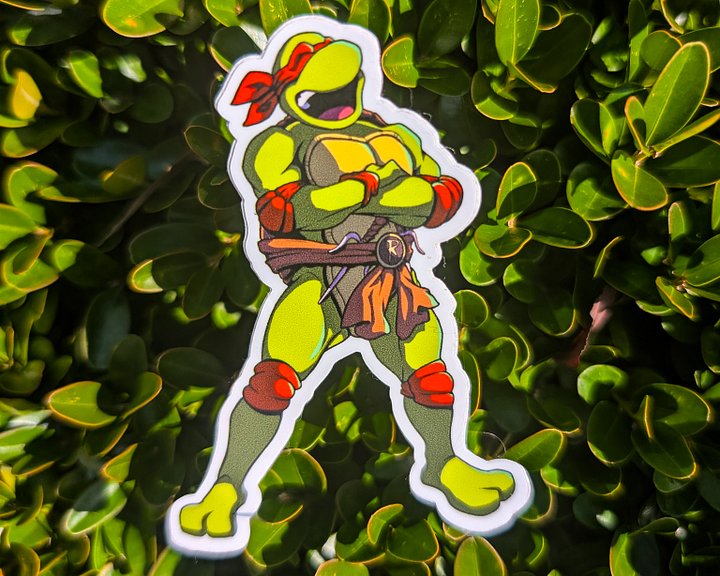 “Raph’s Laugh” | TMNT Waterproof Vinyl Sticker product image (1)