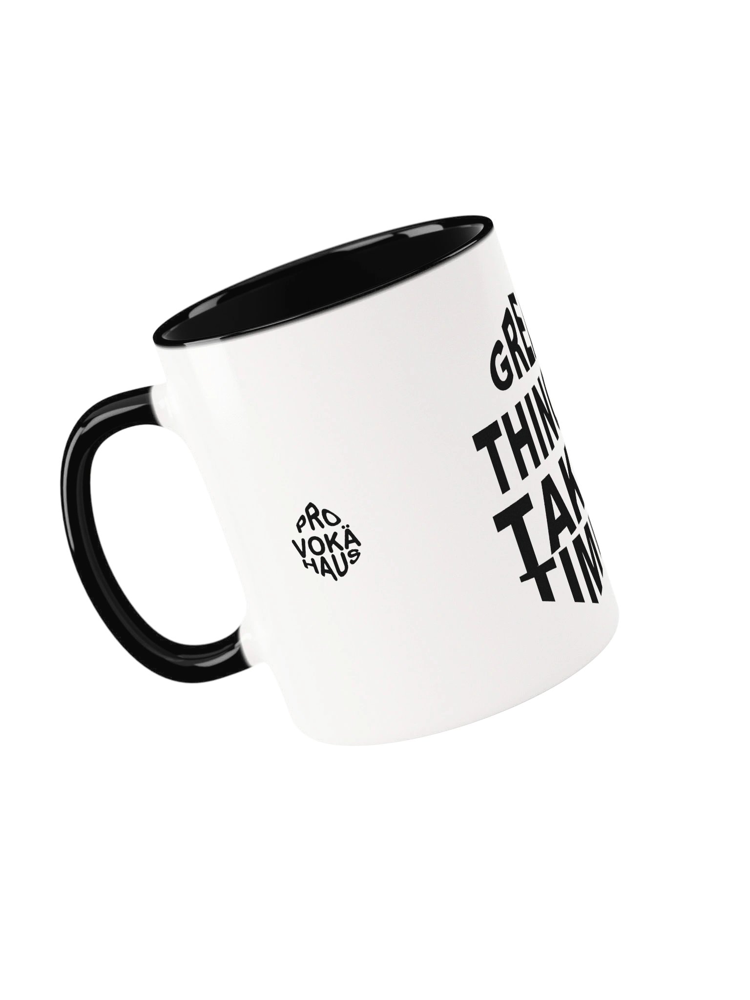 PROVOKÄHAUS Great Things Take Time Mug — Color Inside product image (6)