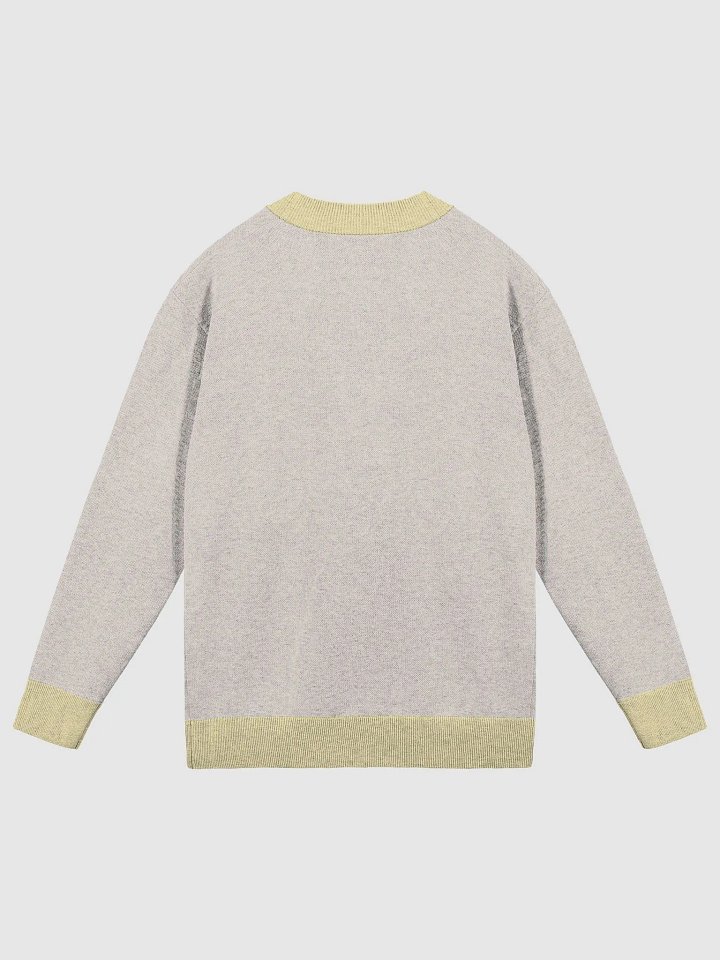 Knitted Cardigan Without Pocket (YELLOW AND SAND) product image (8)