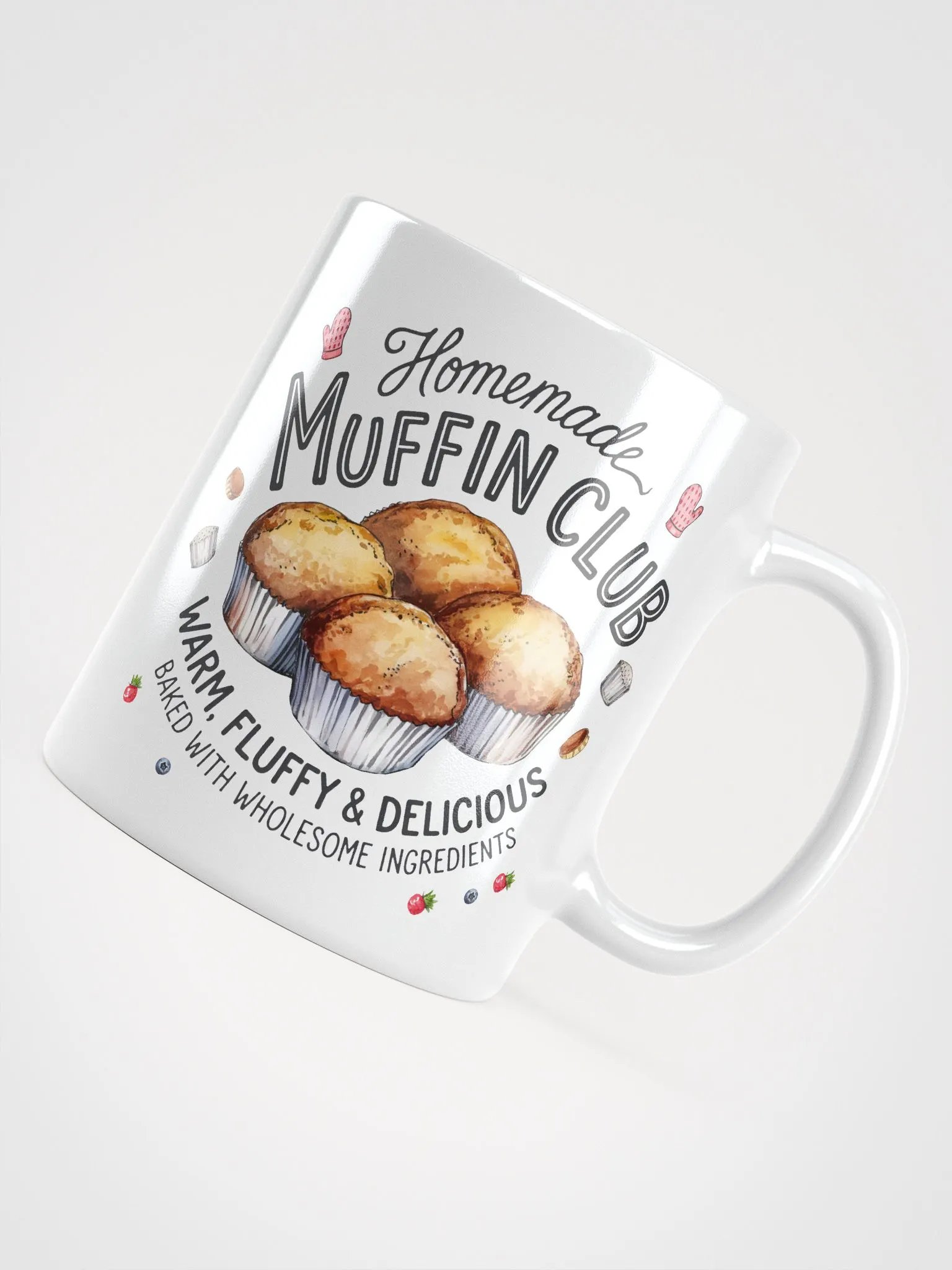 Homemade Muffin Club White Glossy Mug product image (10)