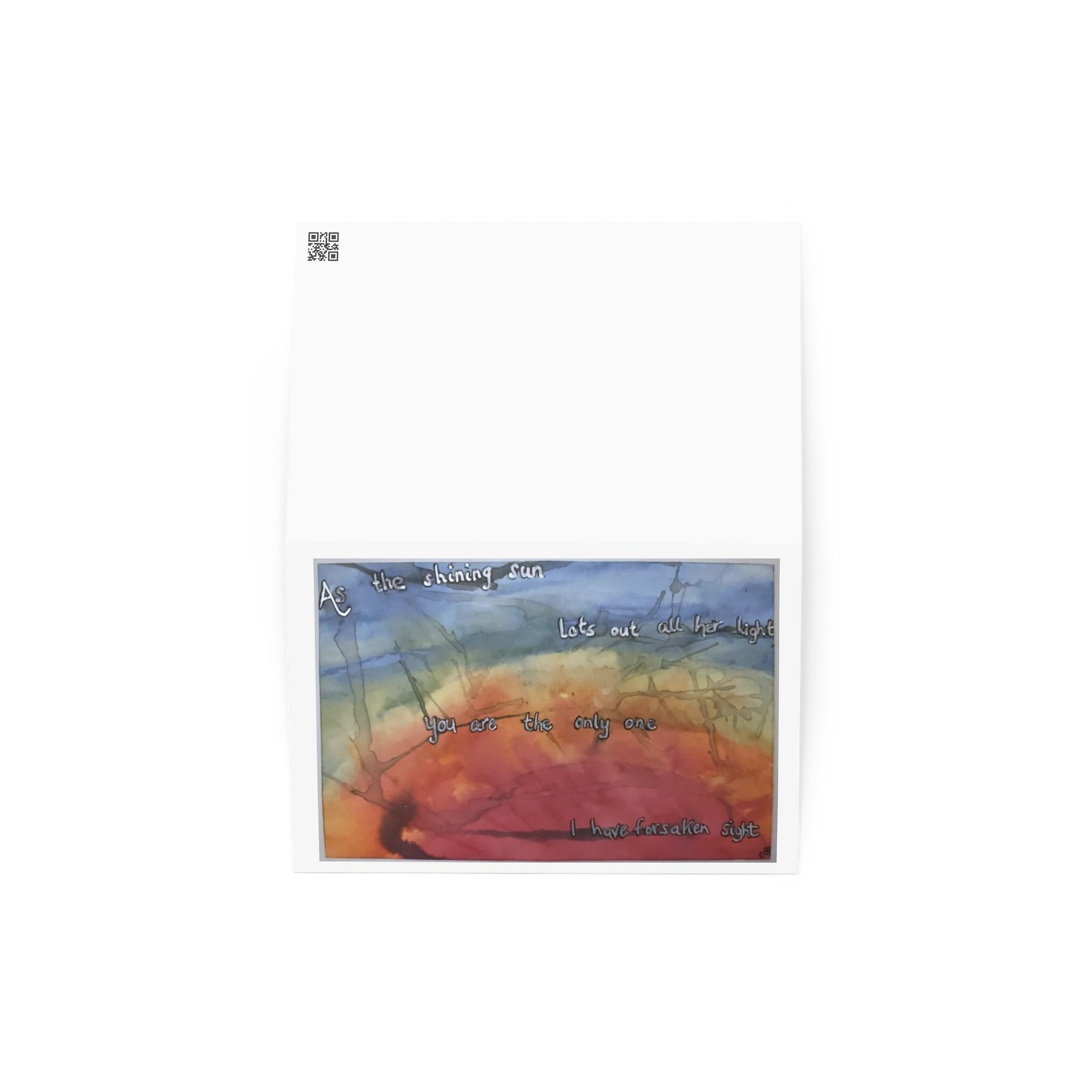 As the Shining Sun — Printed Greeting Card — Eldhollow product image (2)