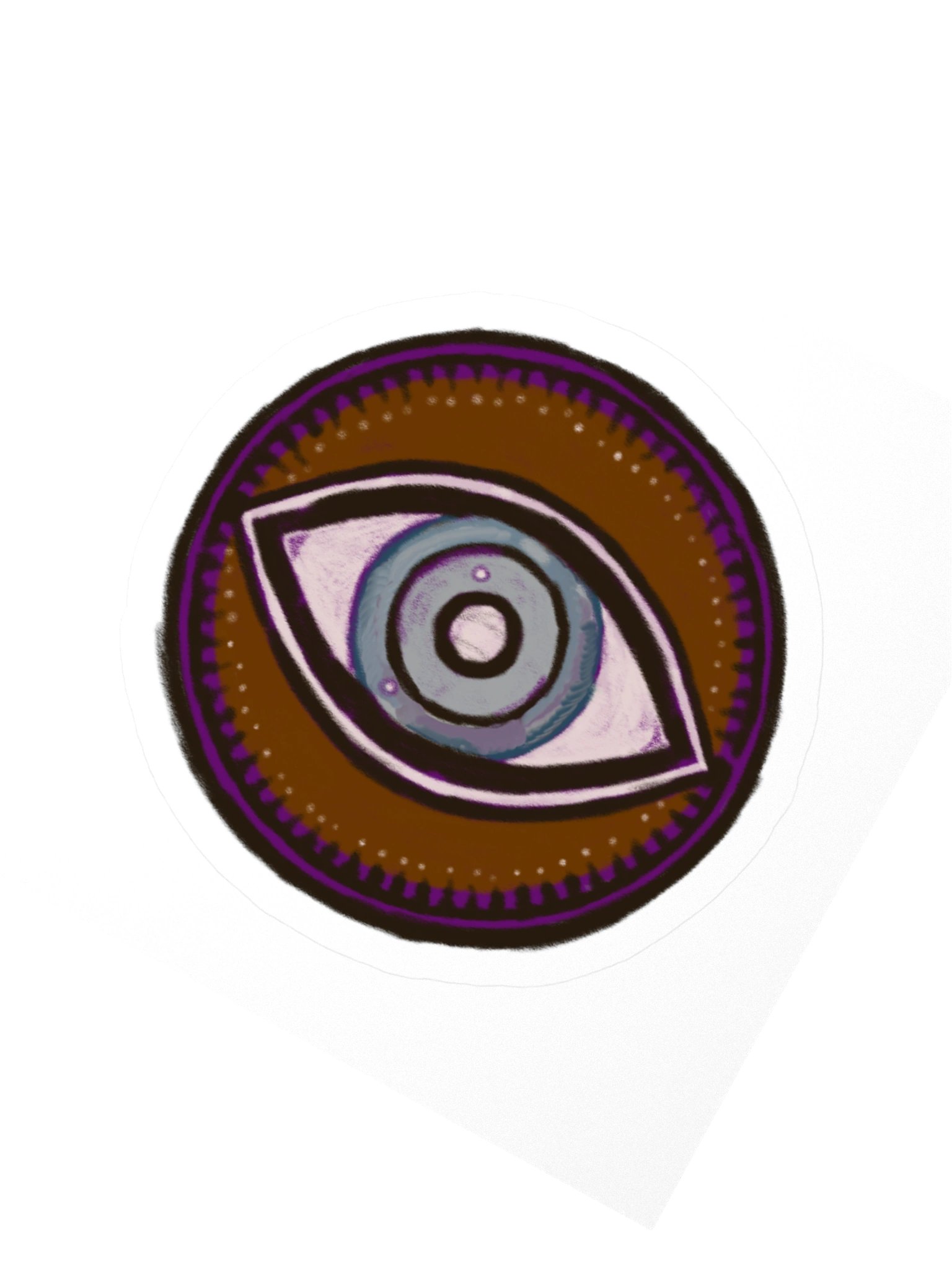 The Warding Eye, Evil Eye Protection Sticker (3 inch vinyl) product image (2)