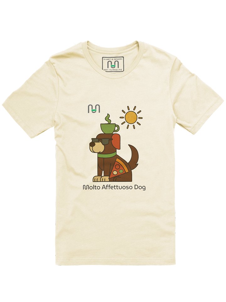 Espresso Pup Pizza Charm Tee – M Style - M-Art & Design product image (73)