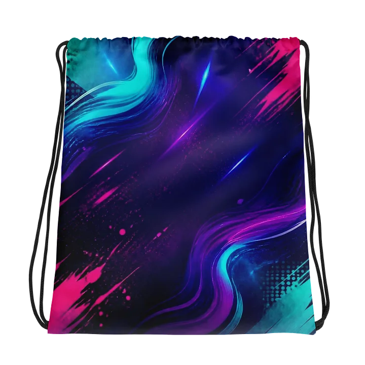 "I'd Agree" Neon Flow Drawstring Bag product image (1)