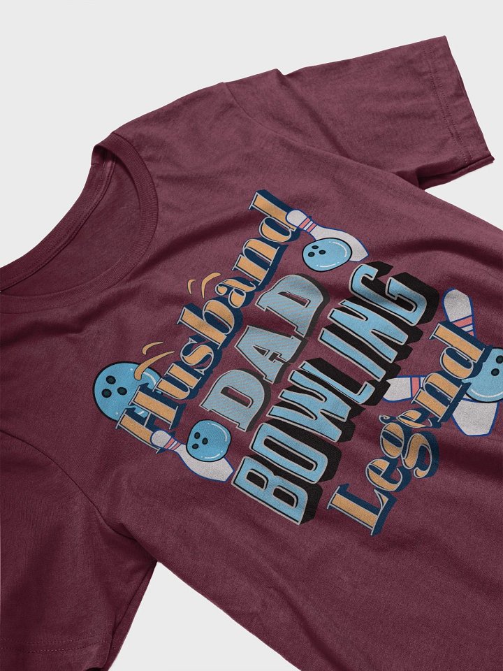 Husband Dad Bowling Legend Graphic T-Shirt product image (2)