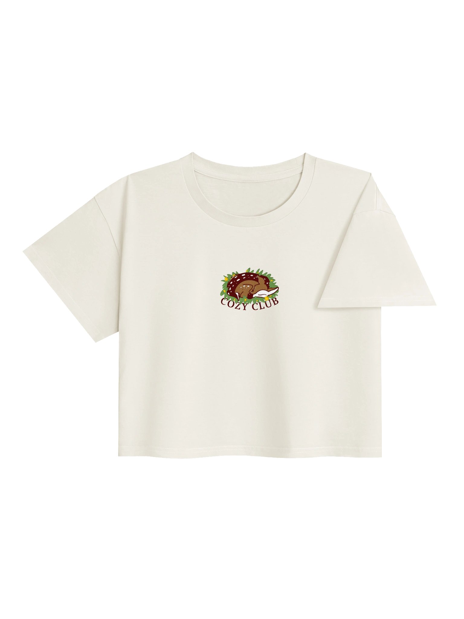 "Cozy Club" Embroidered Cropped Top product image (5)