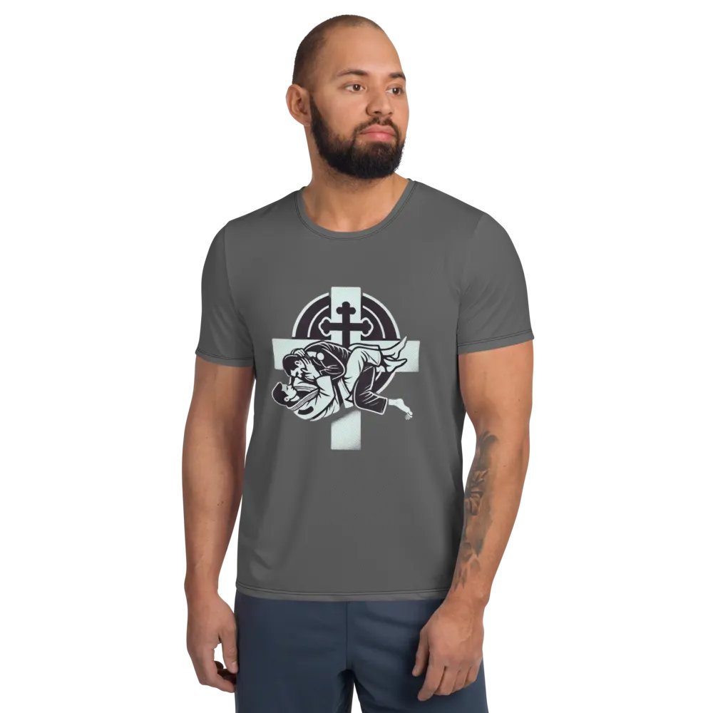 Grapple for God Athletic T-Shirt (BJJ) product image (1)