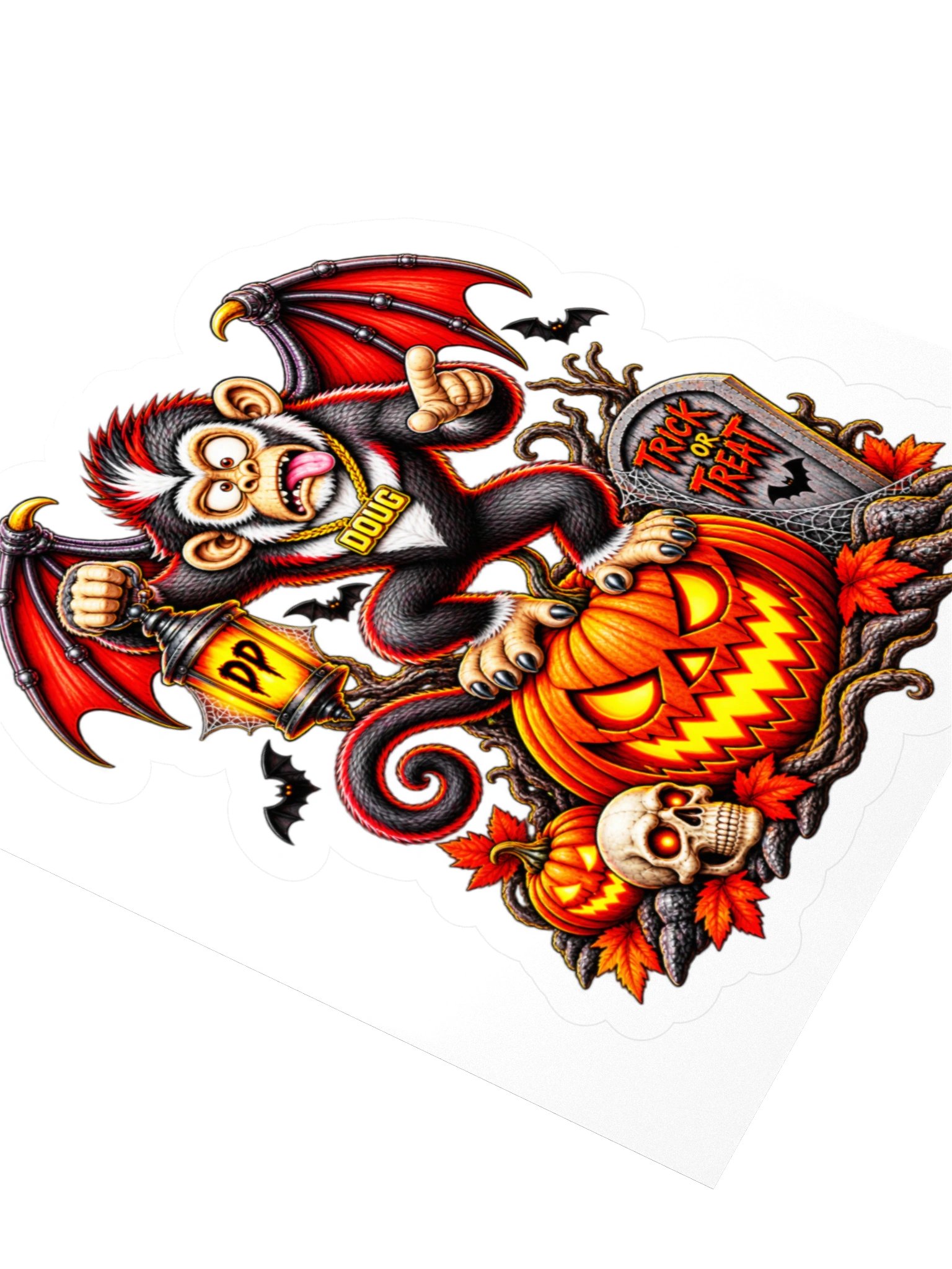 Doug trick or Treat 3" x 3" sticker product image (3)