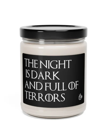 The Night Is Dark and Full of Terrors Candle – Fantasy Inspired Scented Candle product image (2)