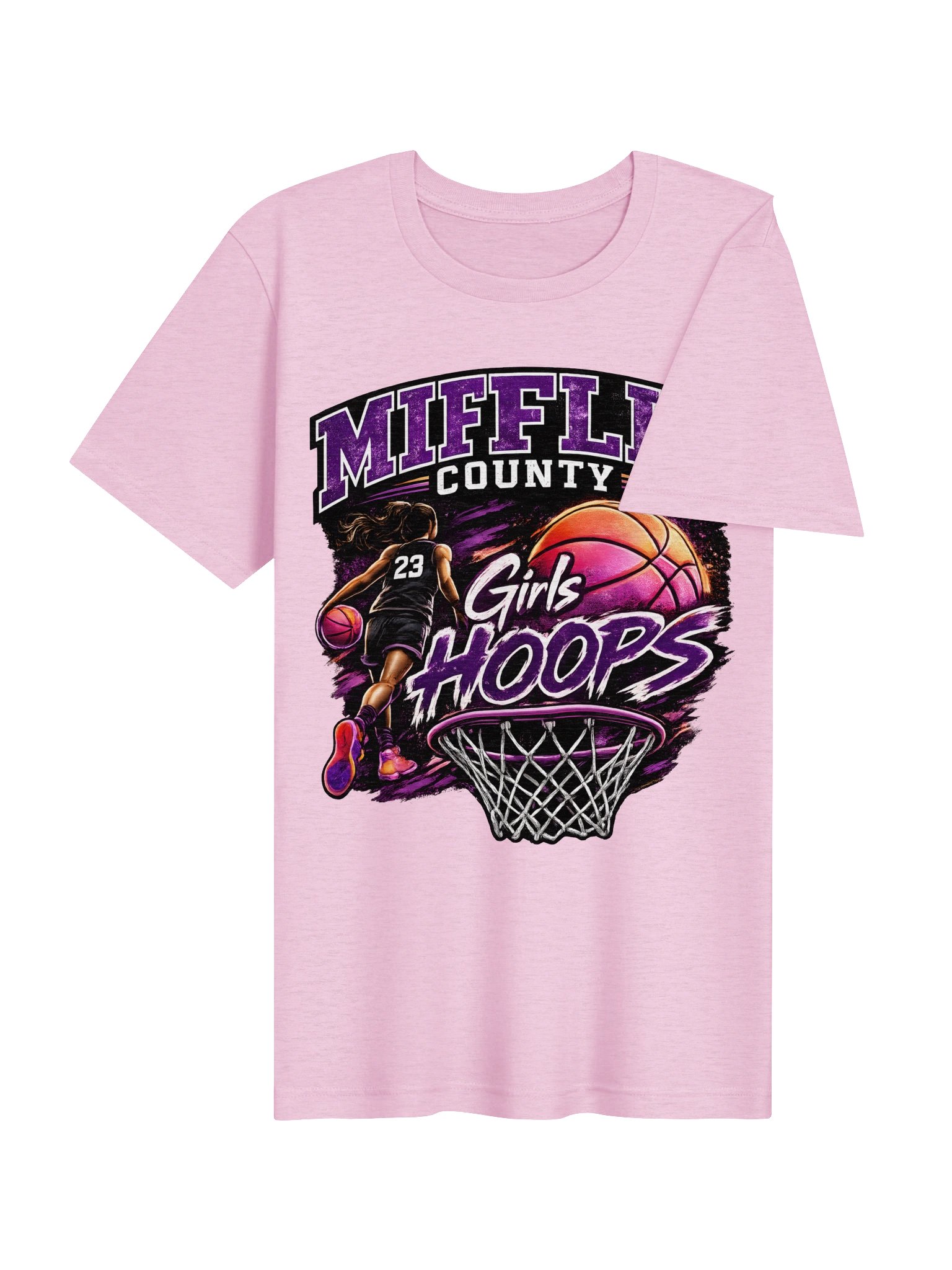 Miflin County Girls Hoops Basketball Tee product image (24)