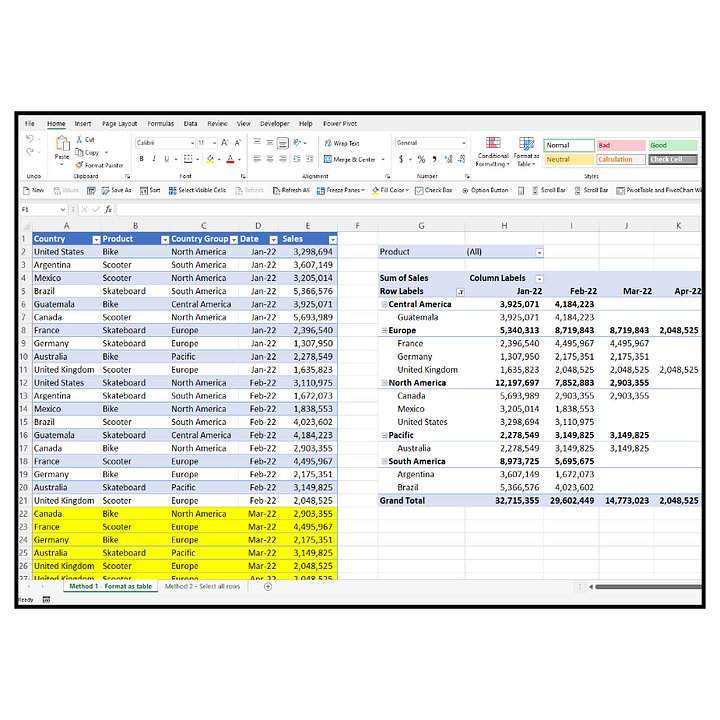 Template - How to add more data (refresh) to a pivot table in Excel product image (1)
