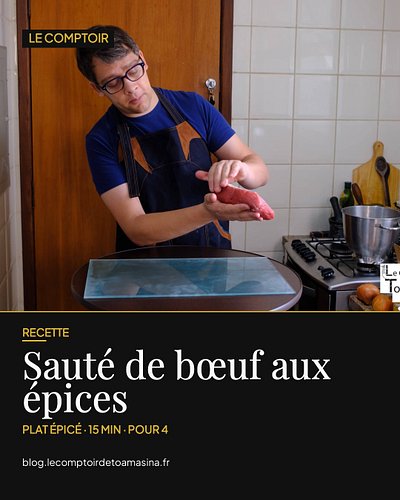 Un sauté de bœuf prêt en 5 minutes chrono ? C'est le secret des soirs pressés. 🥩

La viande émincée fine, marinée au curry, g...