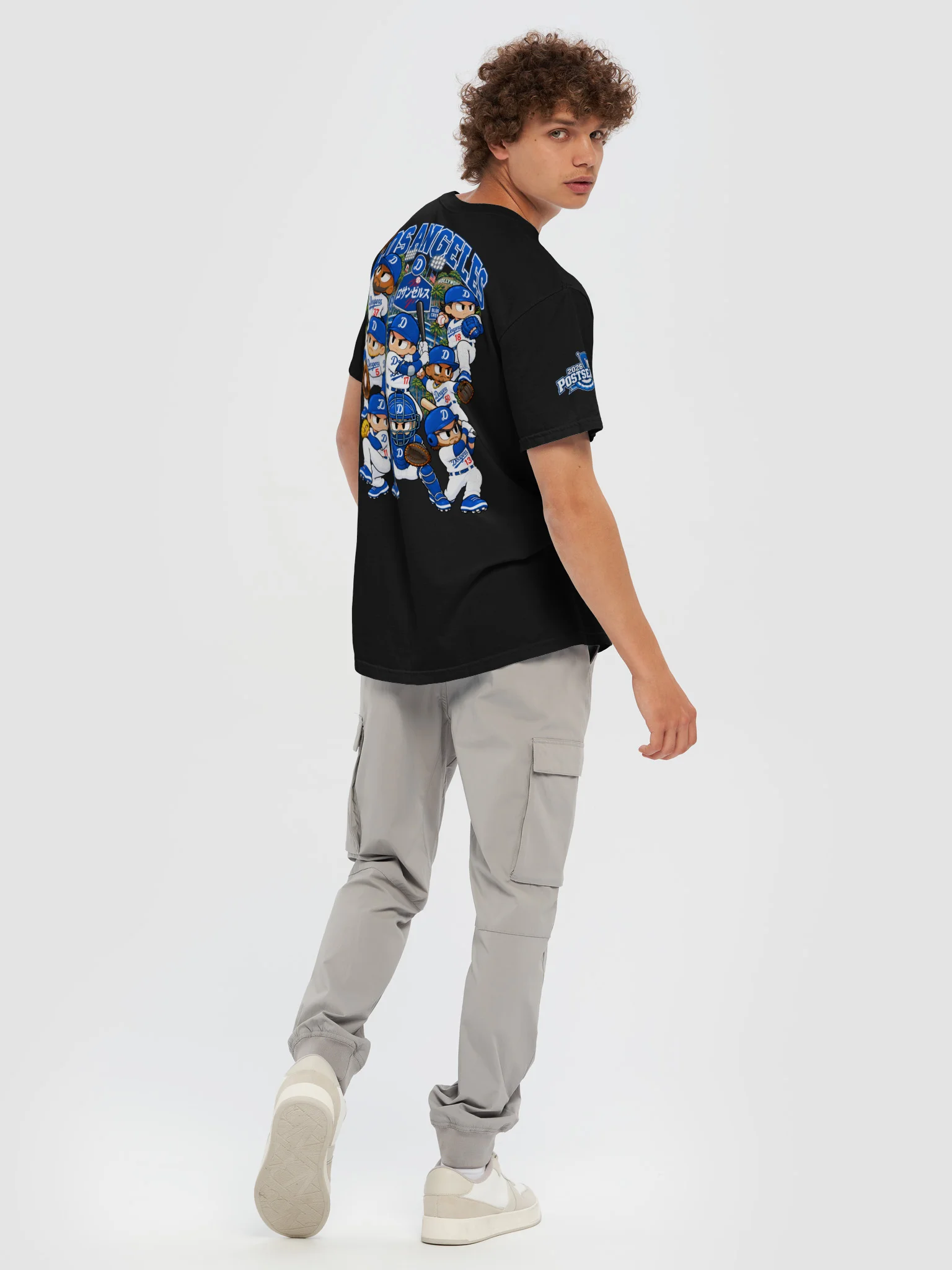 Los Angeles Baseball 2026 "Postseason" Animated Player Back Print T-Shirt product image (8)