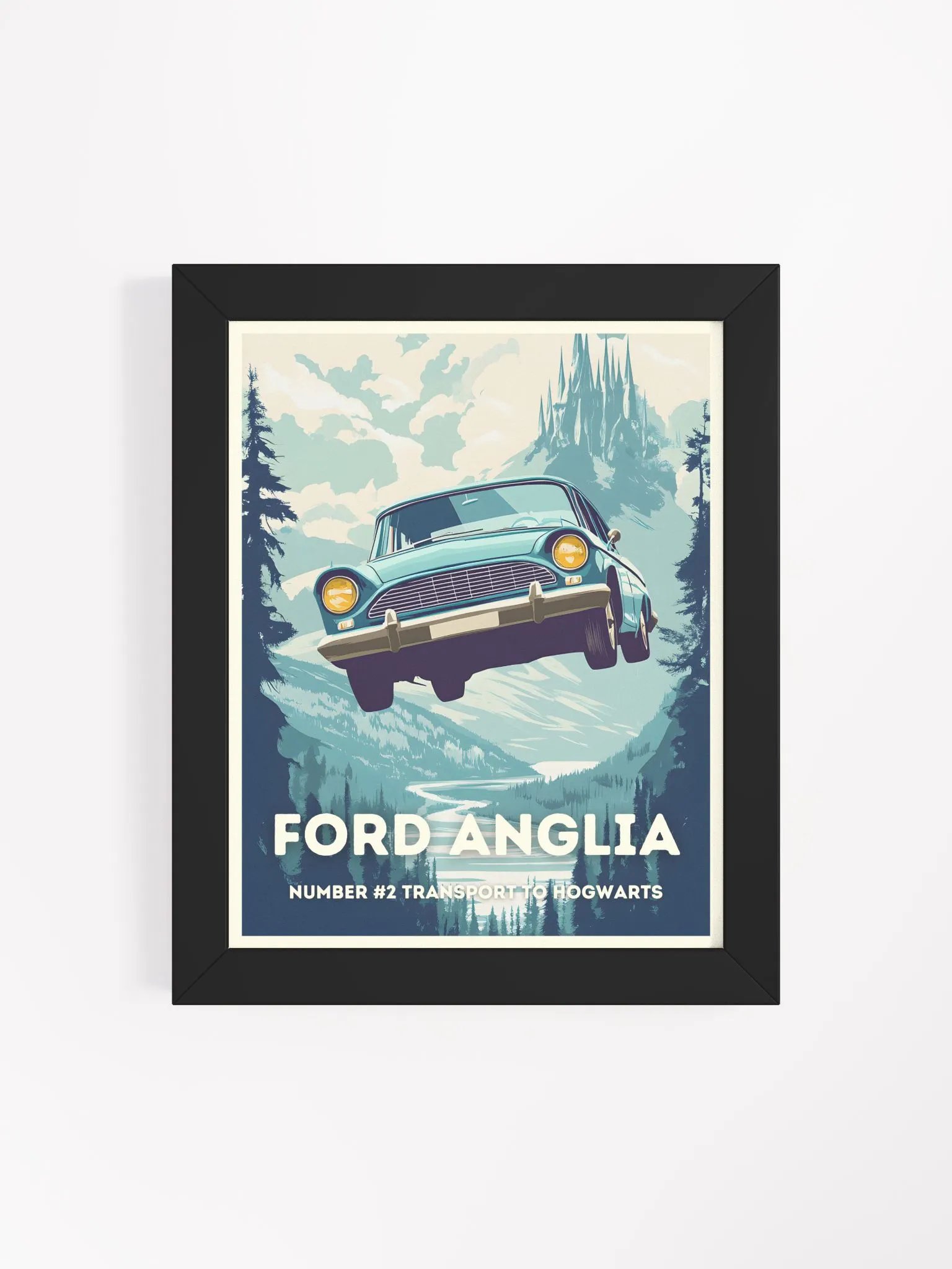 Ford Anglia Magical Vintage Travel Poster product image (4)
