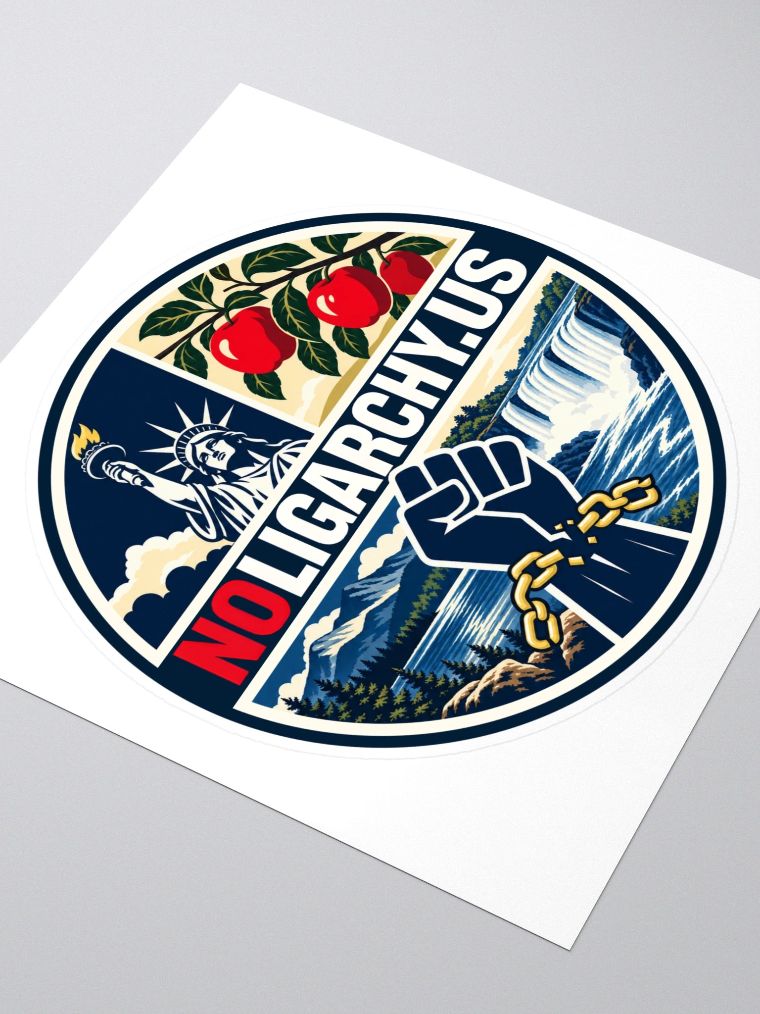 New York NOLIGARCHY.US sticker product image (3)