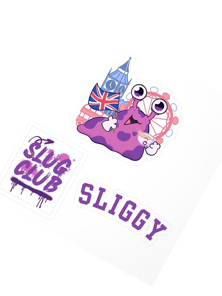 LIMITED EDITION London Slug Sticker Set product image (2)