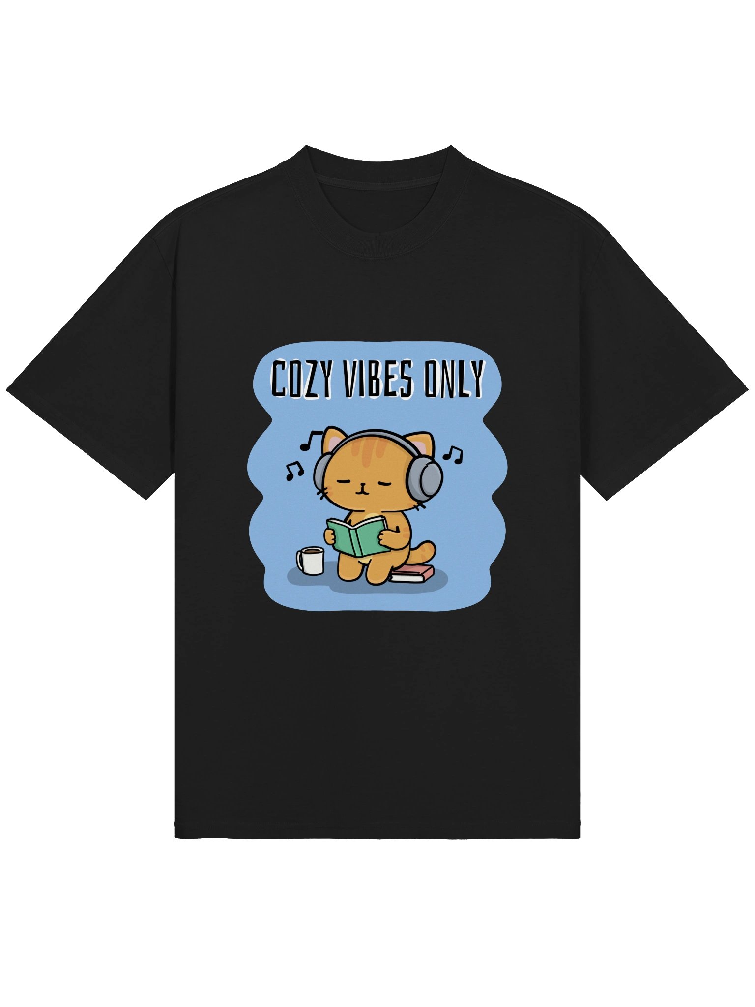 Cozy Vibes Only - Premium Oversized Faded Tee product image (2)
