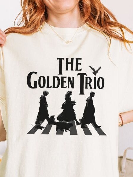 Golden Trio on Abbey Road Parody Vintage Parody Shirt product image (3)