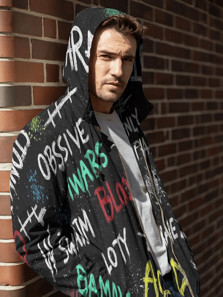 PSYCHO – Mental Static Series - Collage Windbreaker product image (1)