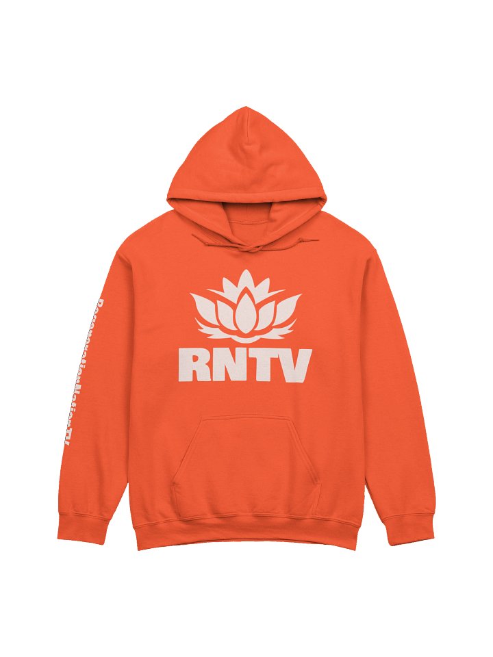 Lotus Front & Sleeve Logo Pullover Hoodie - RNTV Signature Collection product image (1)