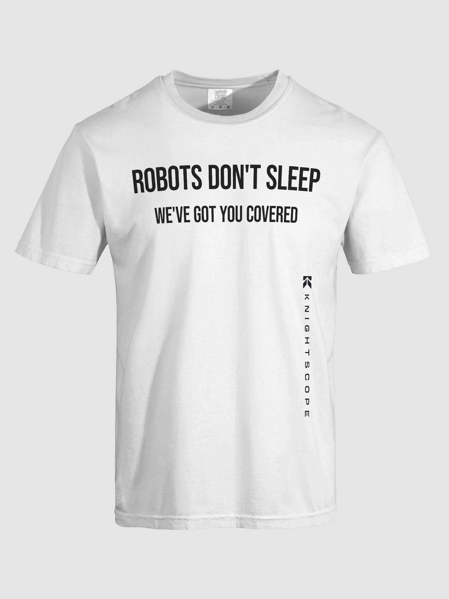 Robots Don't Sleep: The Ultimate Cotton Tee - White product image (7)