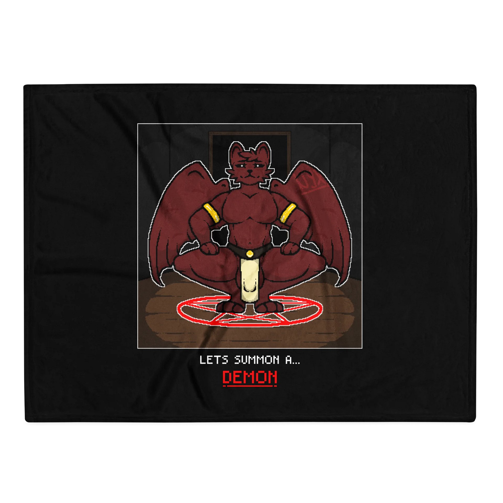 "Lets Summon" Pixel Print Blanket product image (2)