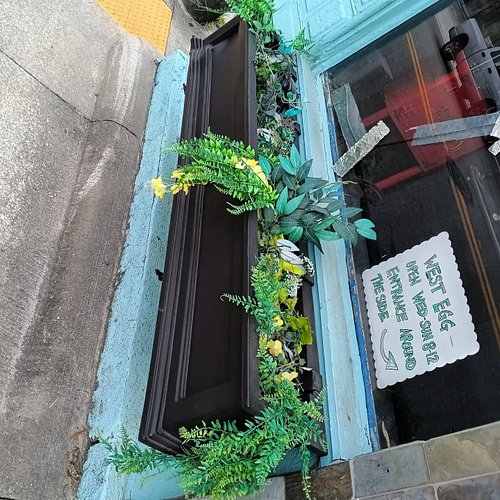 To the mystery person who fixed our flower boxes after a car was slammed into our building, thank you!! There's still a lot t...