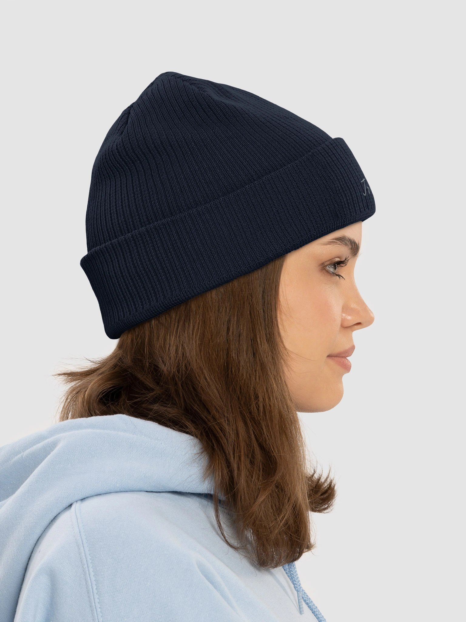 Organic Ribbed Beanie with Trailsapiens Logo product image (15)