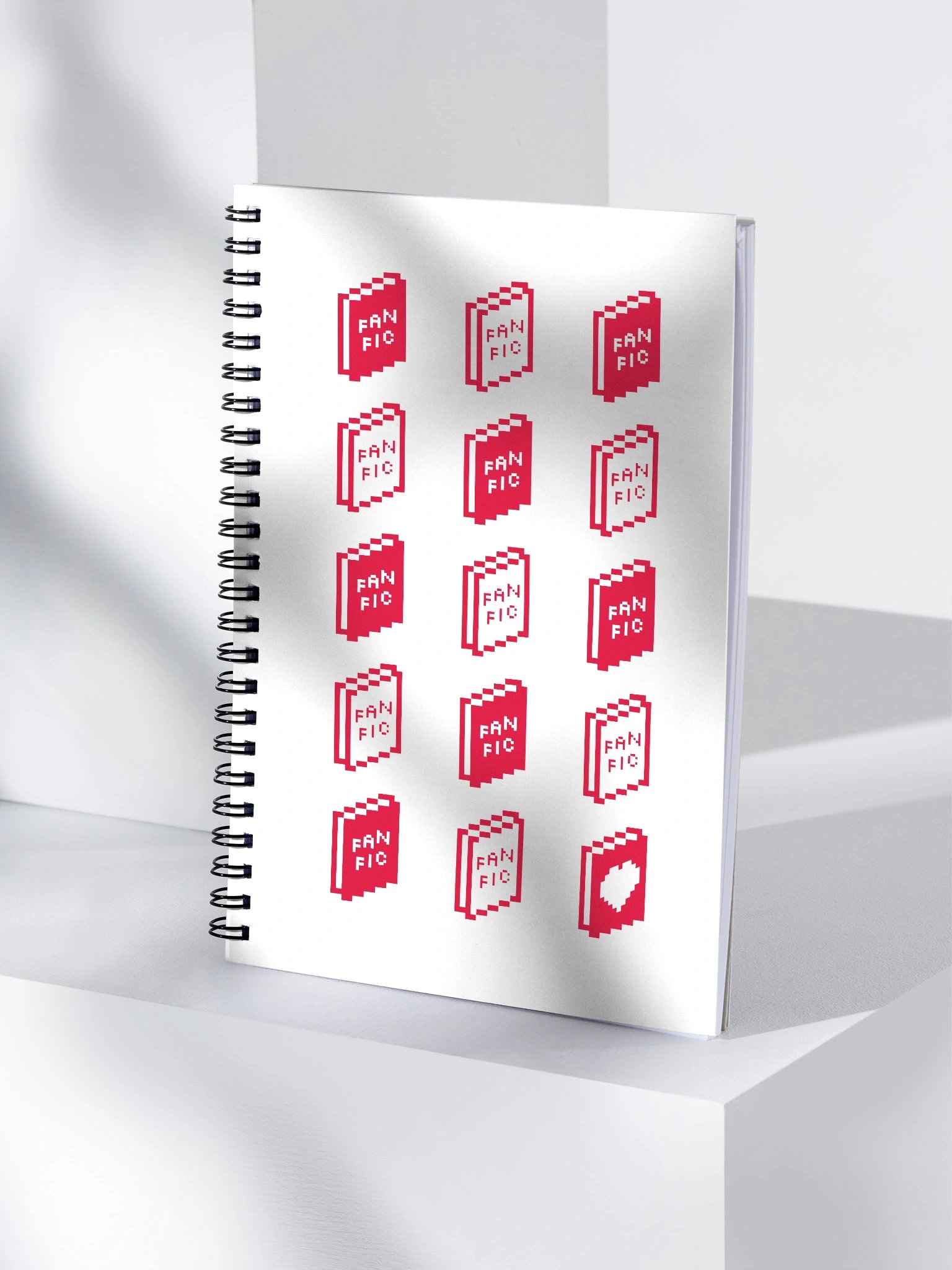 KUDOS // FAN FIC Book Pixel Art Spiral Notebook product image (4)