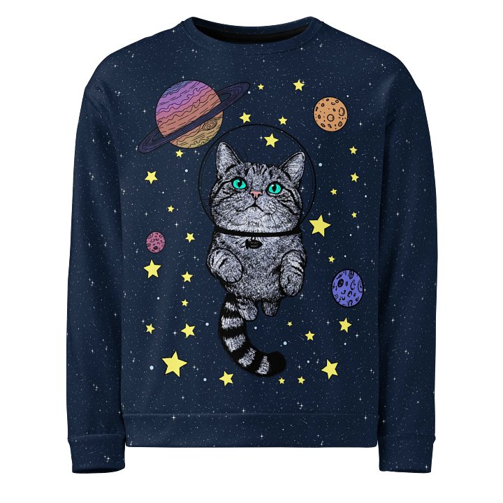 Milky Way Kitty Sweatshirt product image (1)