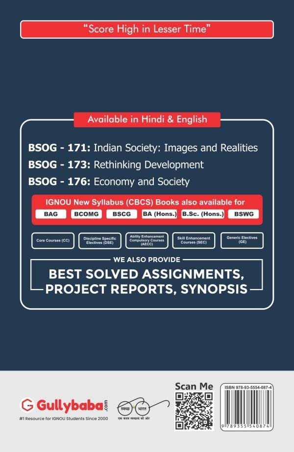 IGNOU BSOG-176 - Economy and Society product image (2)