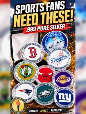 NFL, NBA & MLB Silver Rounds Are Selling Fast Imagine your favorite NFL, NBA, MLB or NHL team on a stunning .999 silver bullion round. 📷 That’s exactly what Money Metals is offering with these beautiful colorized silver rounds — combining sports fandom, sports memorabilia, collectible value, and precious metals ownership all in one.  Perfect for encouraging silver stacking, or a gift idea for sports fans or precious metals investors in your life.