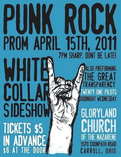 Throwback flyer from @thegreattransparencyrocks - notice anything interesting about it? #concertflyer #livemusic #throwback