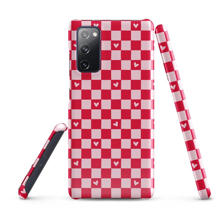 Checked Heart Dreams Samsung® Snap 20 Plus, 20 FE, 20 Ultra, 20, 21 FE, 21, 21 Plus, 21 Ultra, 22, 22 Plus, 22 Ultra, 23, 23 Ultra, 23 Plus, 24 Plus, 24, 24 Ultra, 25 Plus, 25 Ultra, 25 Cases. product image (1)