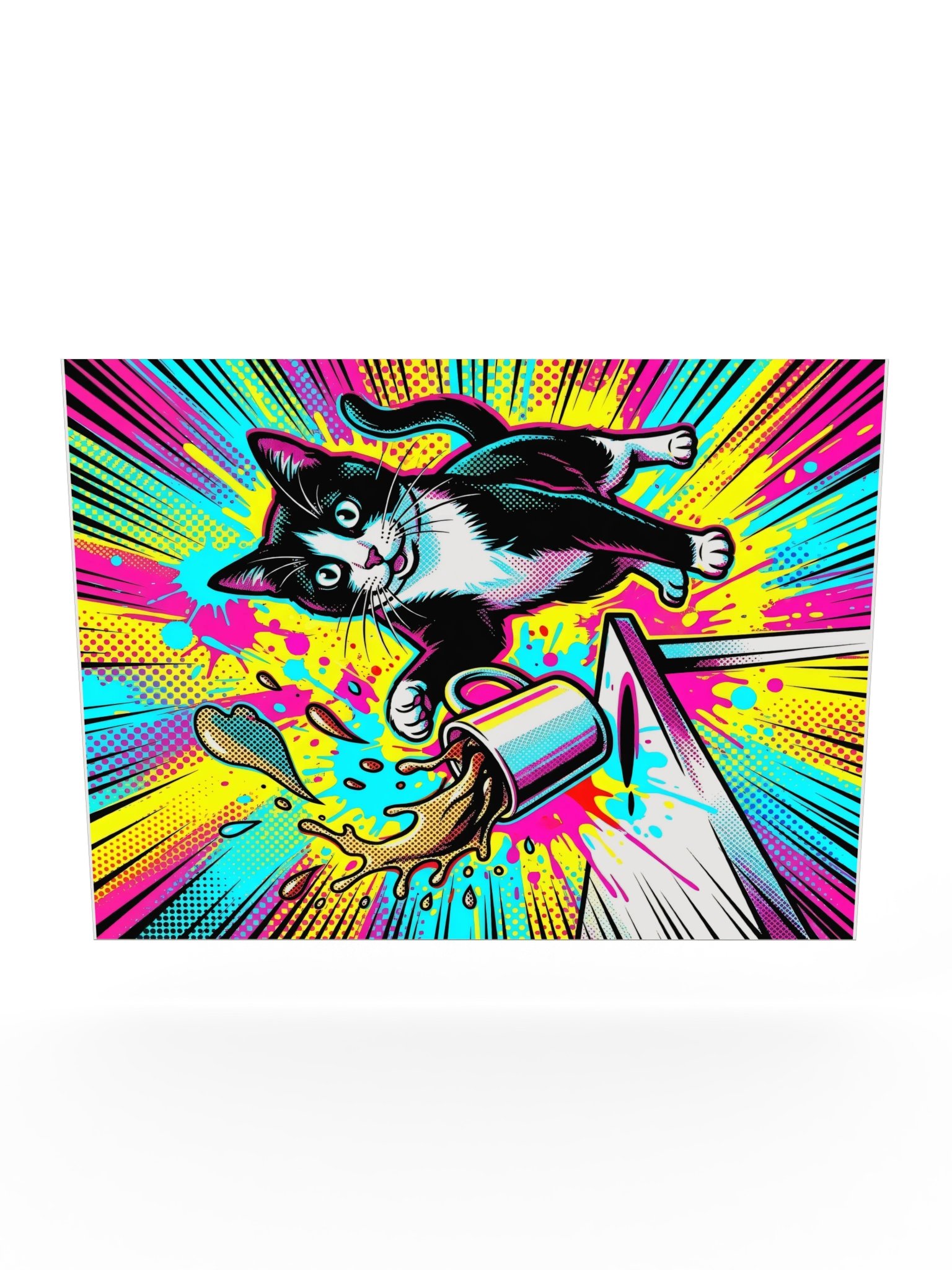 Coffee Push Cat Poster product image (24)