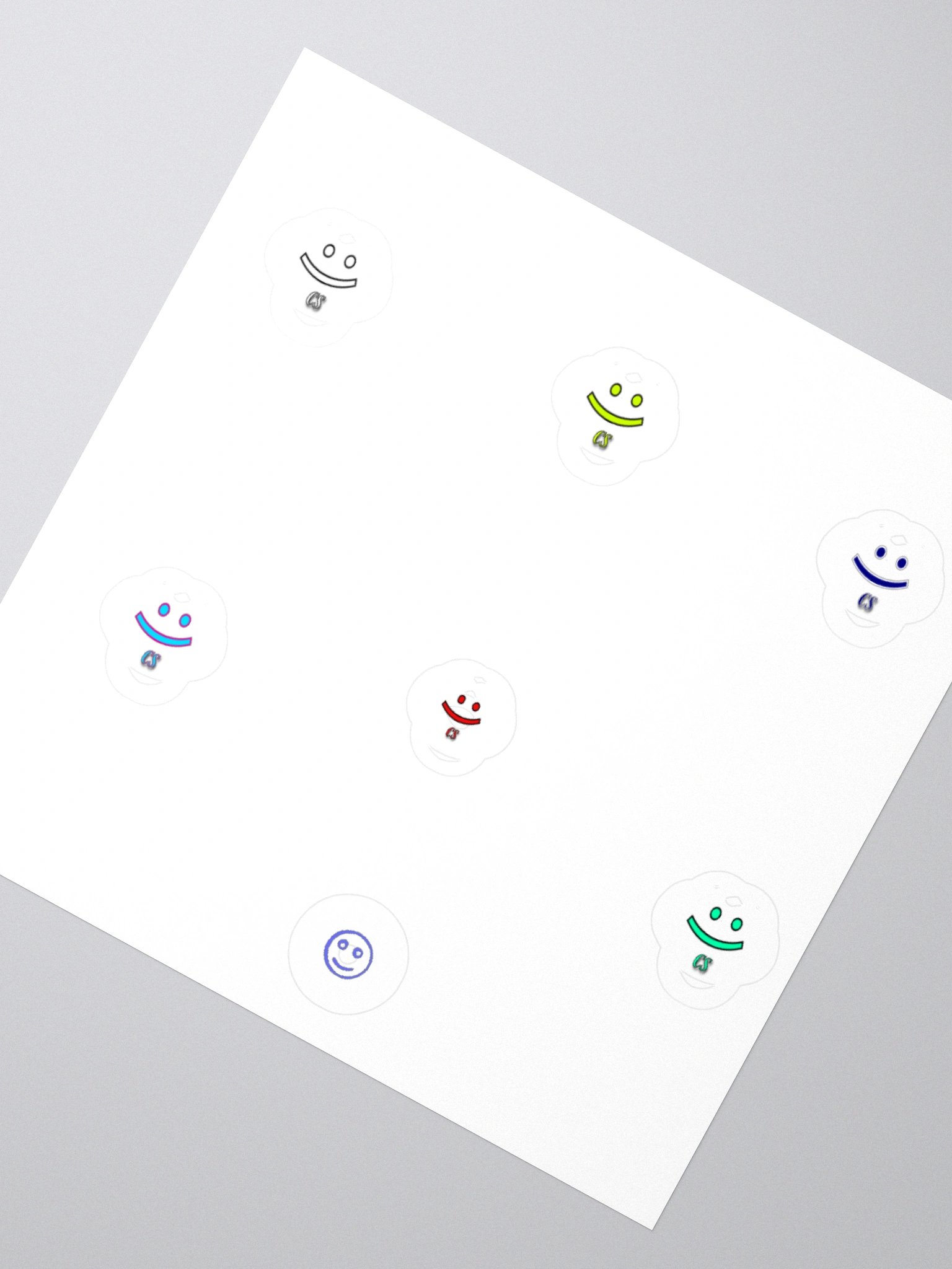 Smiley CS Stickers 7PK product image (2)